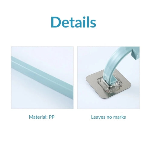 Wall-mounted towel rail