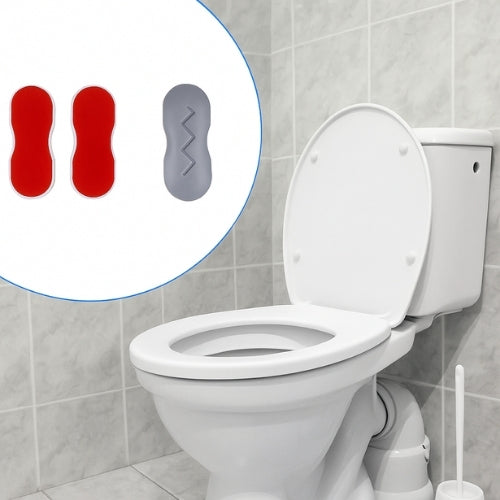 4pcs आर्क टॉयलेट ढक्कन गैस्केट सेल्फ-एडहेसिव बिडेट कवर बफरिंग शिम टॉयलेट बम्पर कुशन घरेलू सामान
